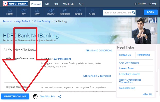 डेबिट कार्ड के बिना HDFC नेट बैंकिंग रजिस्ट्रेशन कैसे करें
