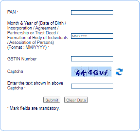 अपने पैन नंबर, जन्मतिथि एंटर करें - Enter Pan Number and Date of Birth