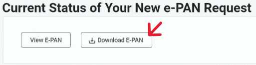 डाउनलोड ई-पैन विकल्प सेलेक्ट करें - Download E-PAN Select